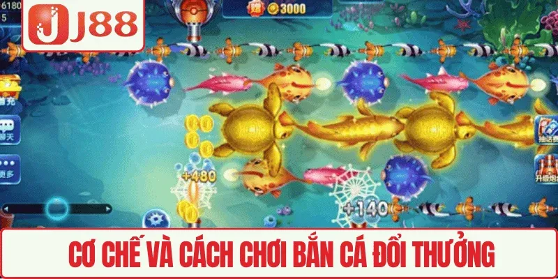 Khám Phá Bắn Cá Đổi Thưởng J88 – Săn Cá Lớn Thưởng Khủng 2 Cơ chế và cách chơi Bắn cá đổi thưởng