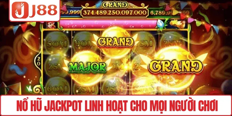 Khám Phá Nổ Hũ Jackpot J88 – May Mắn Bùng Nổ Mỗi Ván 3 Nổ hũ Jackpot linh hoạt cho mọi người chơi